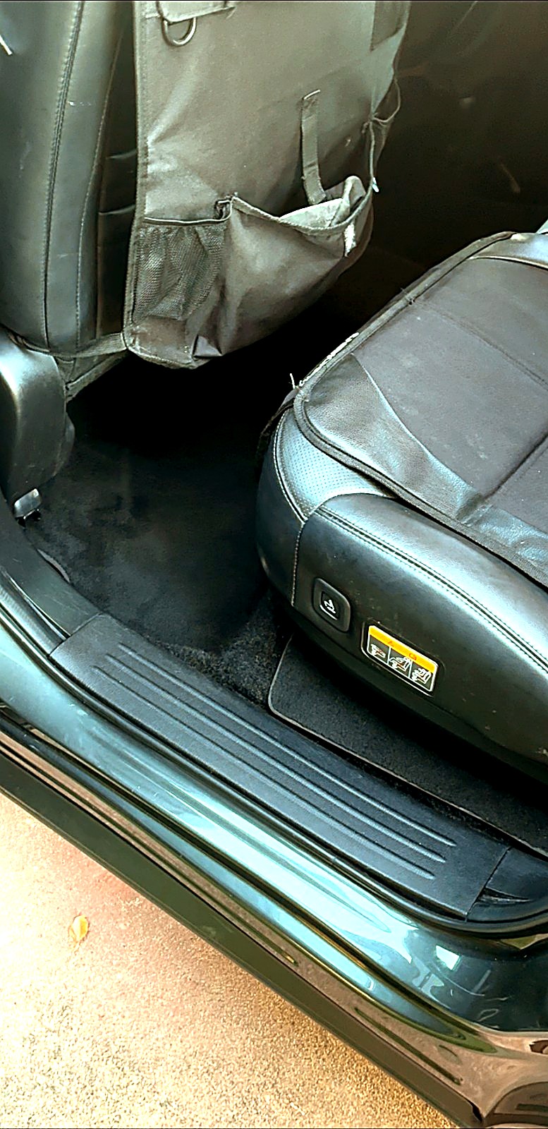 Same footwell deep cleaned and spotless after a Squeaks detail